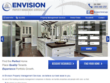 Tablet Screenshot of envisionpropertymgmt.com